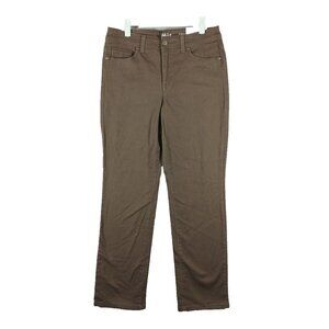 NWT $49 Style & Co Tummy Control Jeans Hi-Rise Straight Leg Olive Green